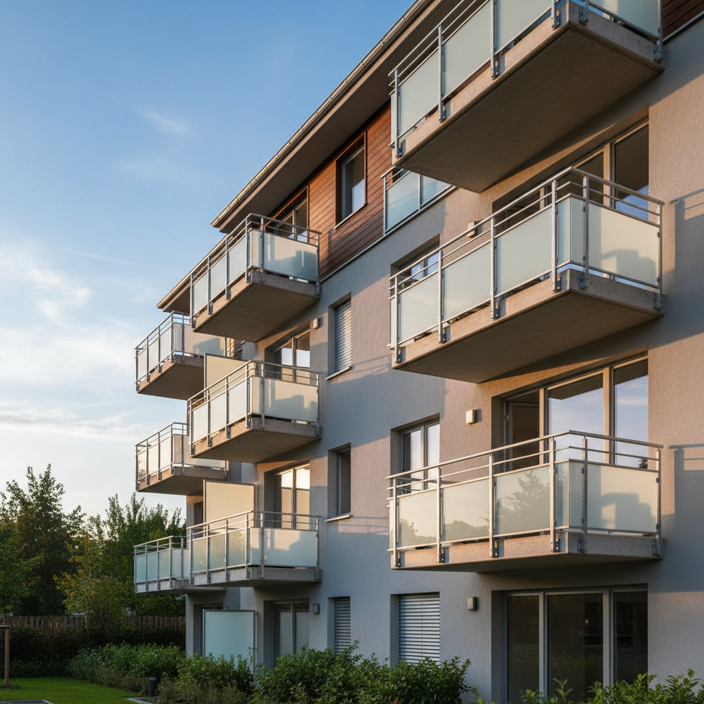 מעקה זכוכית ואלומיניום: מראה פתוח עם בטיחות מלאה